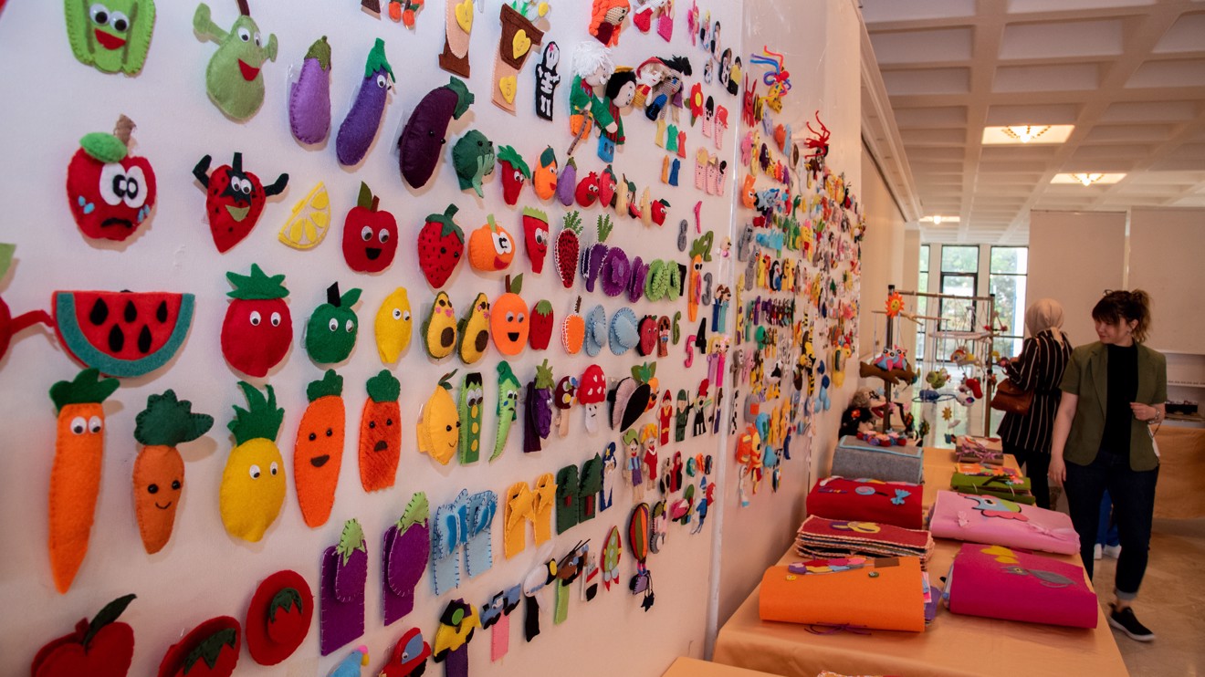 Okul öncesi ve özel gereksinimli bireylerin eğitimi için hazırlanan materyaller sergilendi